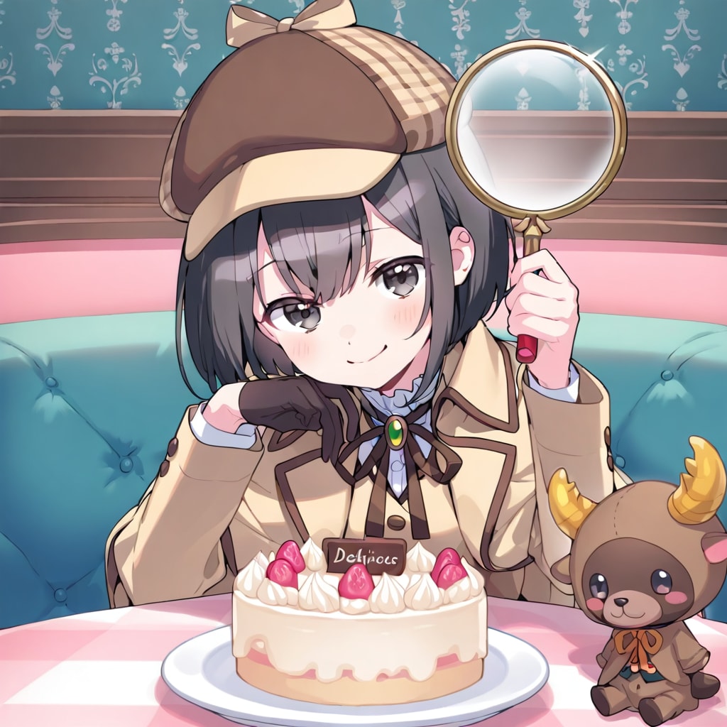 テーブルの上にもケーキが、でも食べてもいいよね。