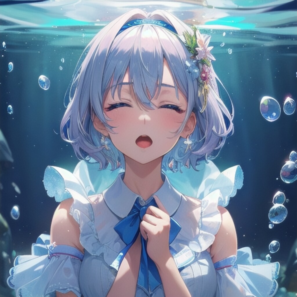 暑いので水中に居ますシリーズ