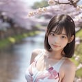 桜の水着少女１ 4枚目