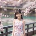 桜の水着少女１ 2枚目