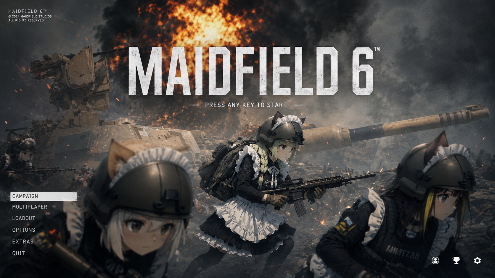 某ゲームタイトル画面風