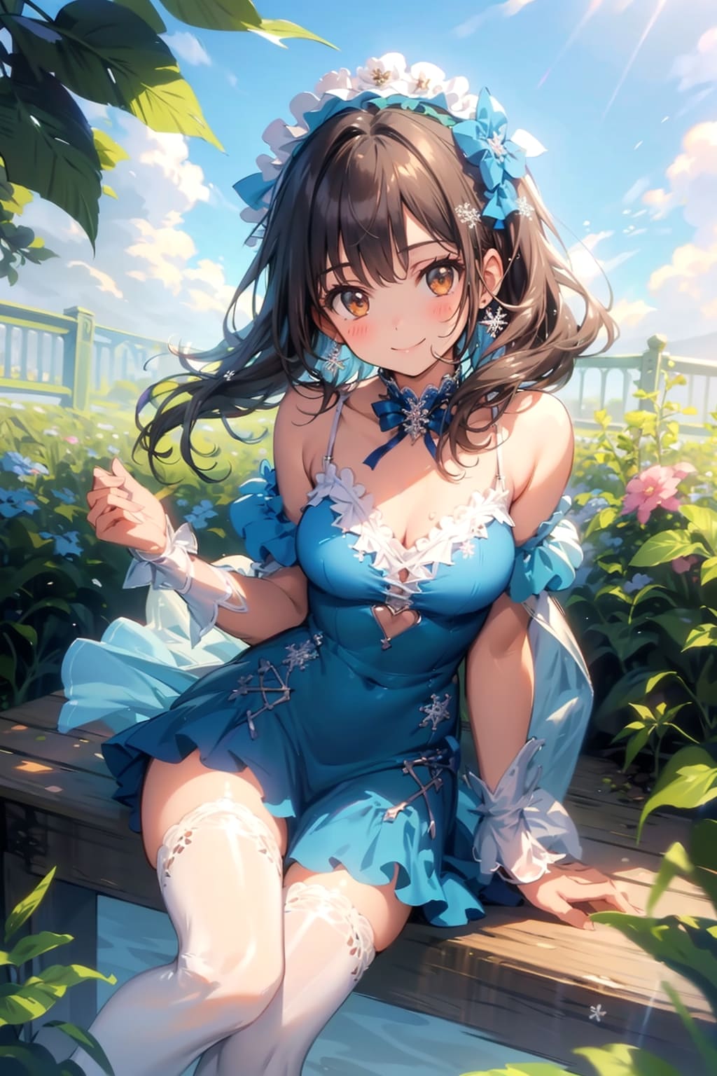 庭園の少女 | の人気AIイラスト・グラビア