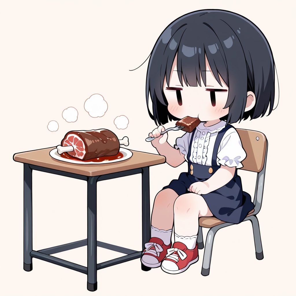 ローストビーフを食べる