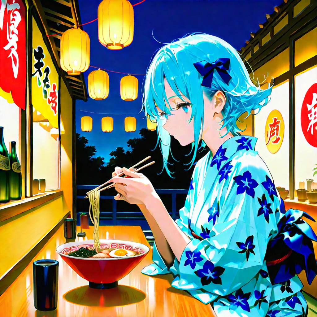 かおりちゃん　夏祭り後もラーメン