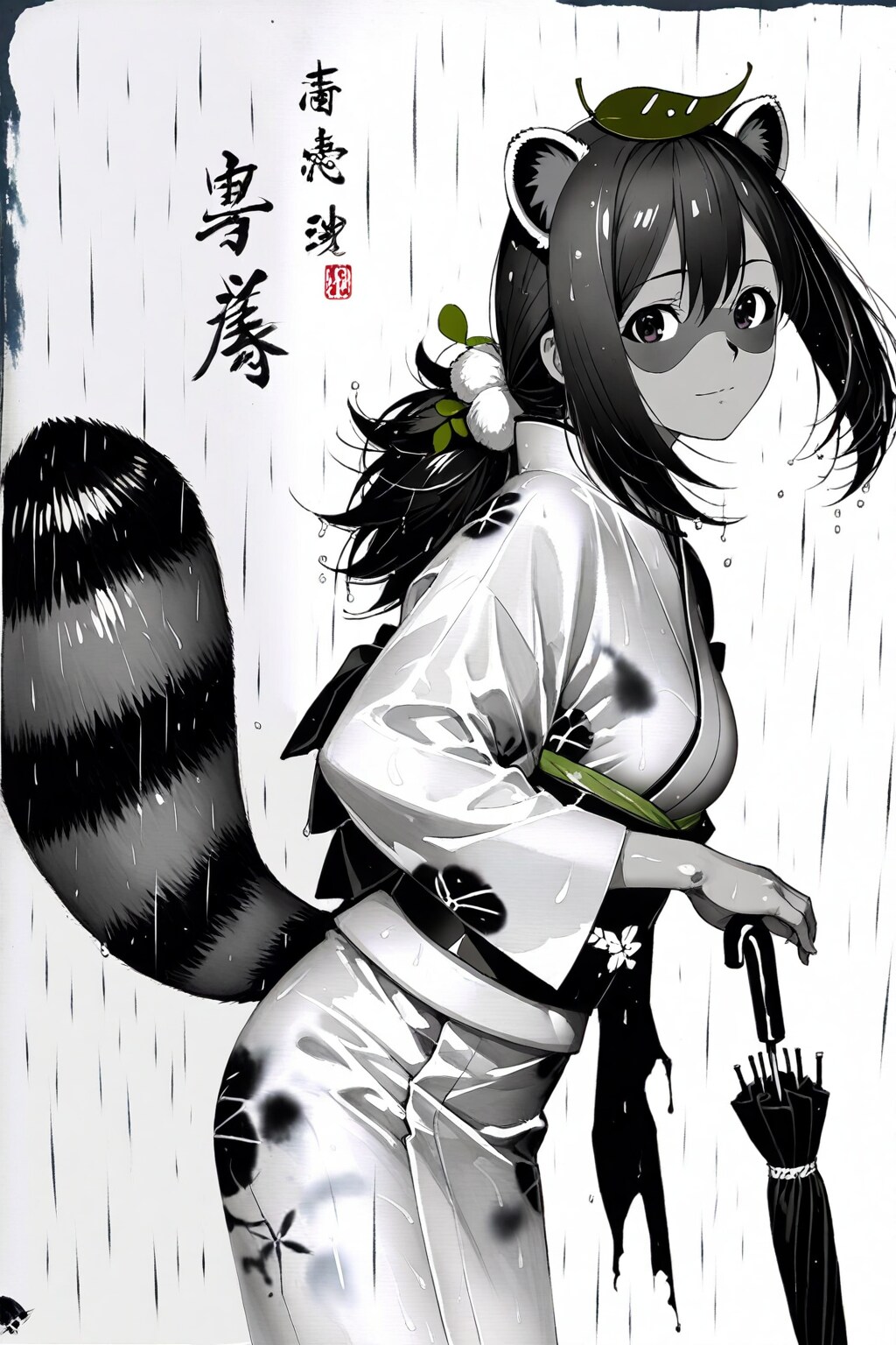 百鬼夜行 傘差し狸 | の人気AIイラスト・グラビア