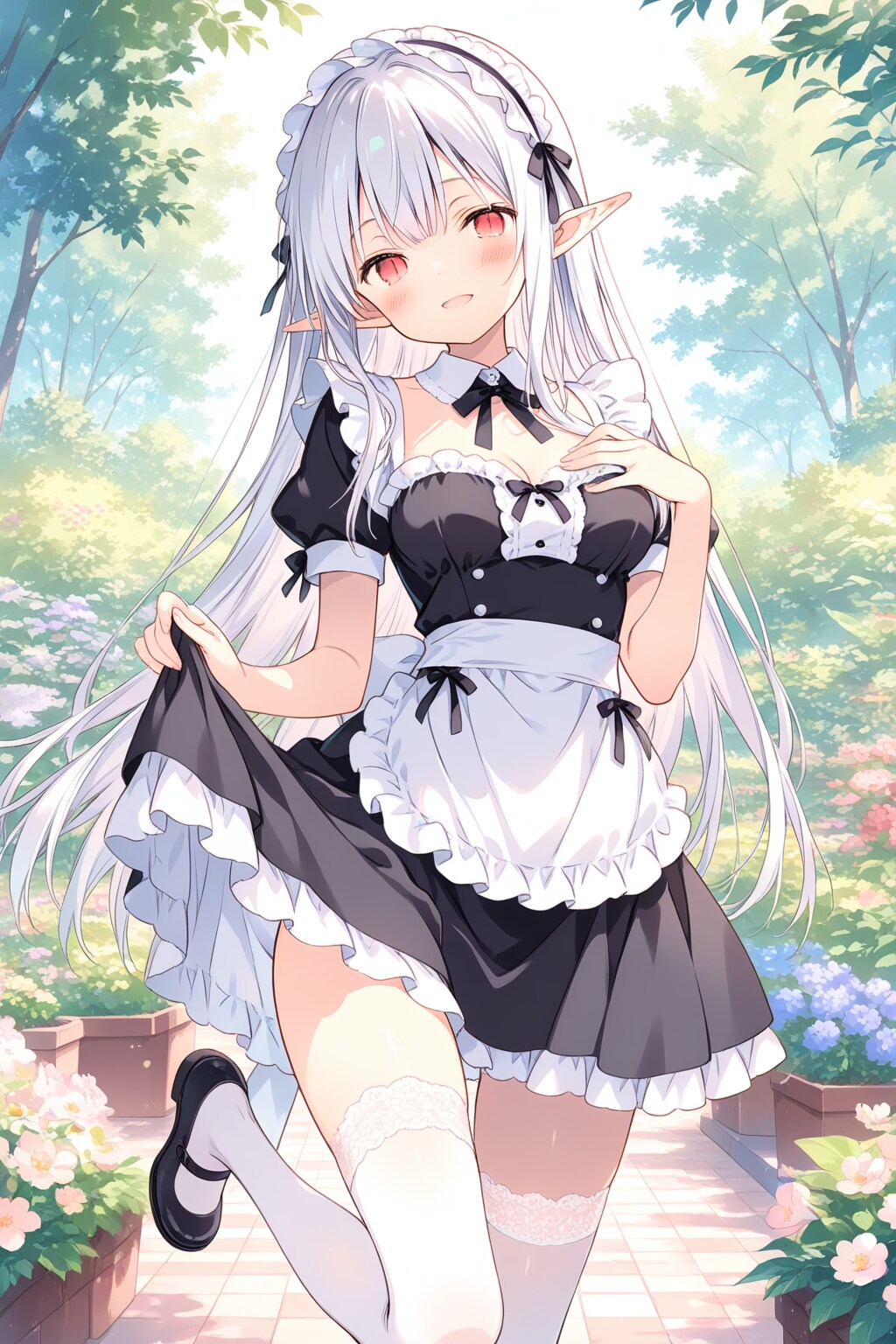 『いつでもお呼びください、ご主人様♡』ネージュ | の人気AIイラスト・グラビア