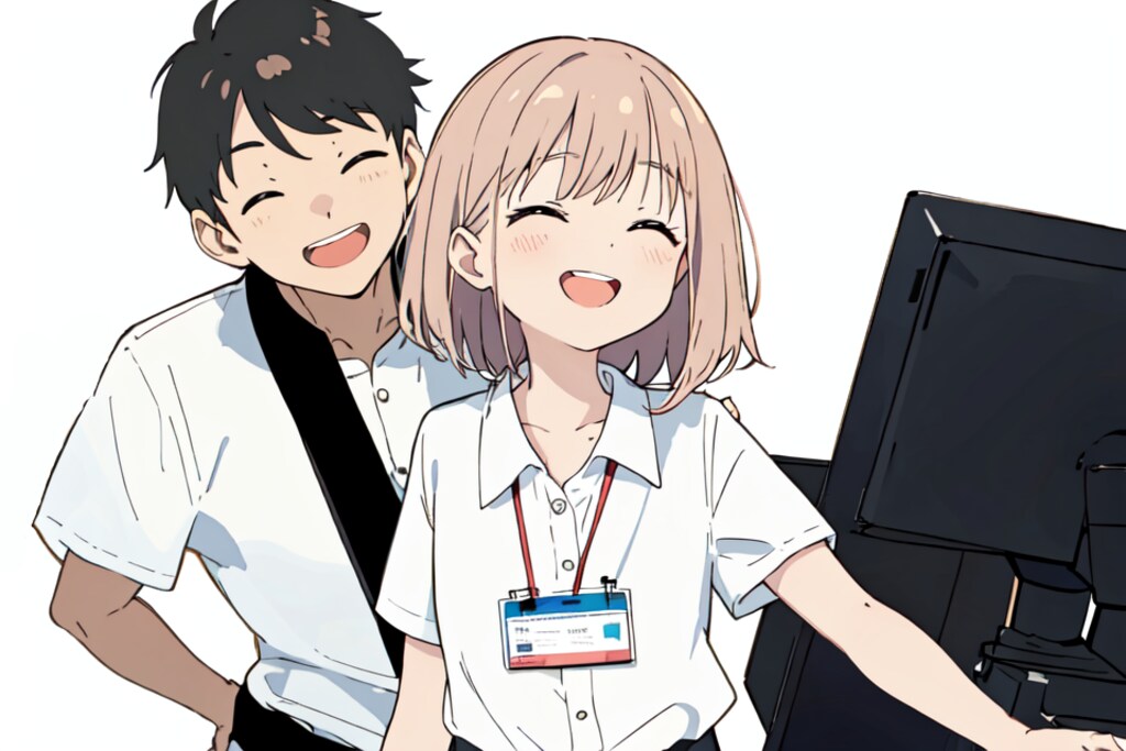 後ろの男が気になる