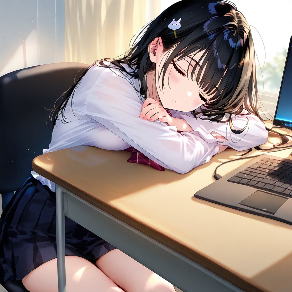 寝落ち | の人気AIイラスト・グラビア