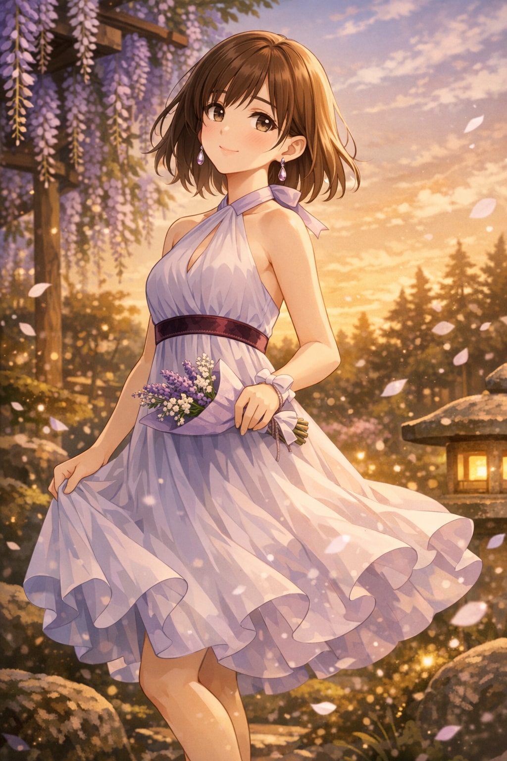 ホルターネックドレス