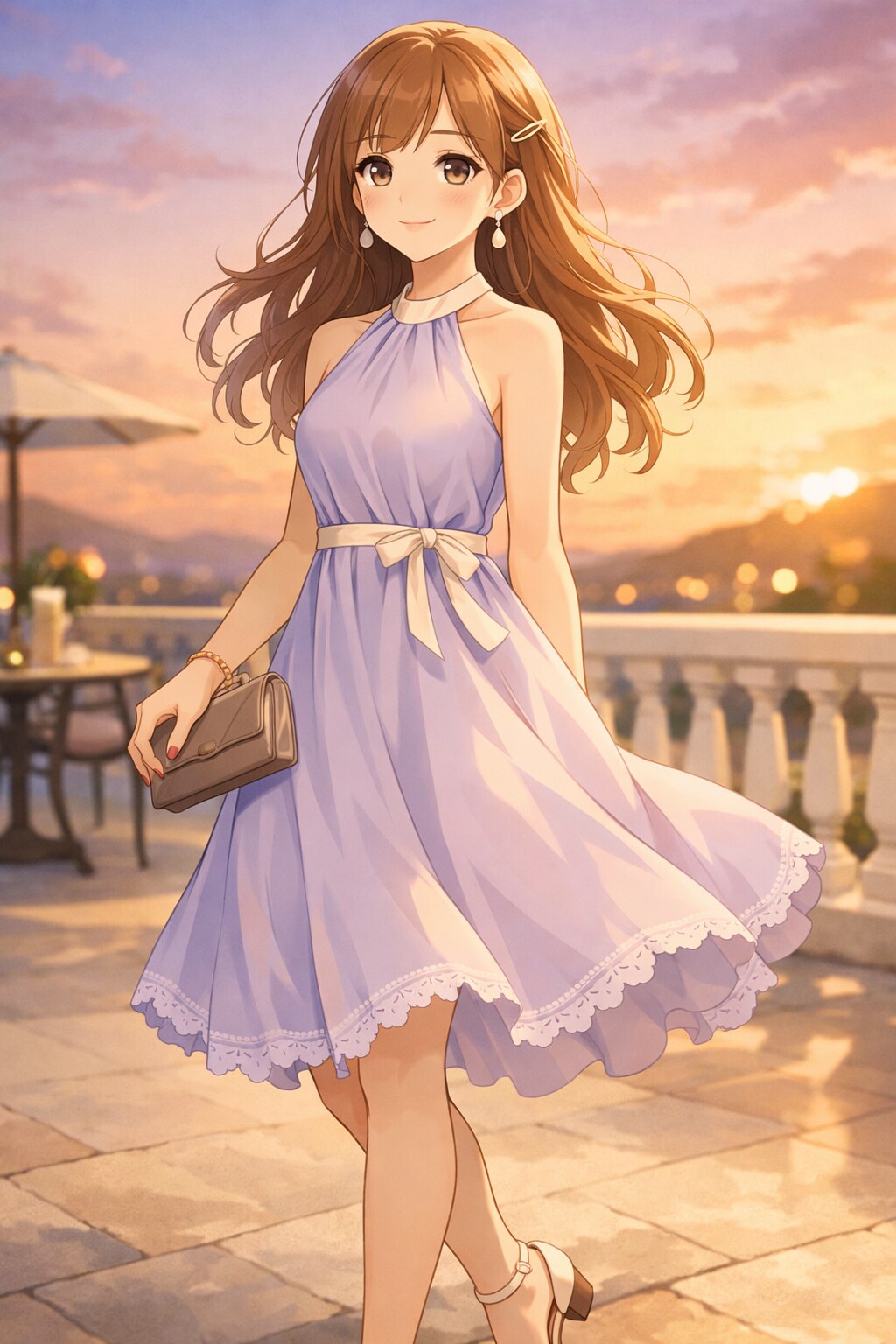 ホルターネックドレス