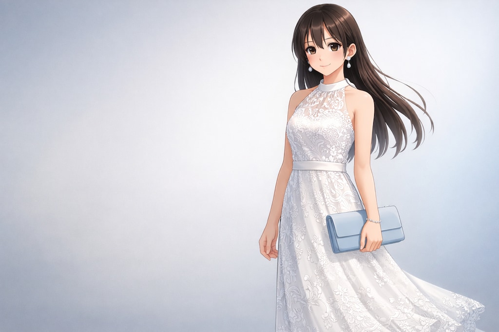 ホルターネックドレス