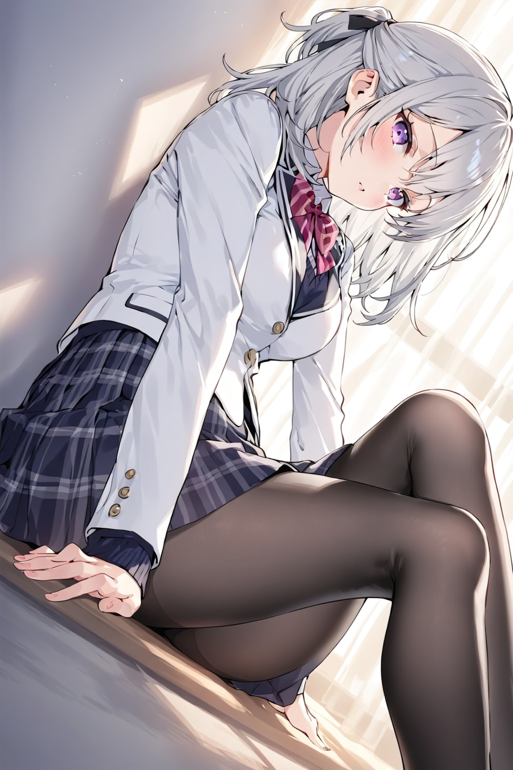 (1288)銀髪ちゃんブレザー