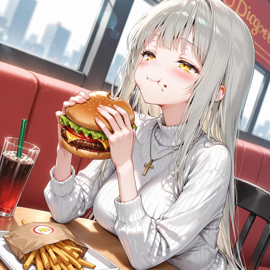 幸せを感じるジルリィちゃん | の人気AIイラスト・グラビア