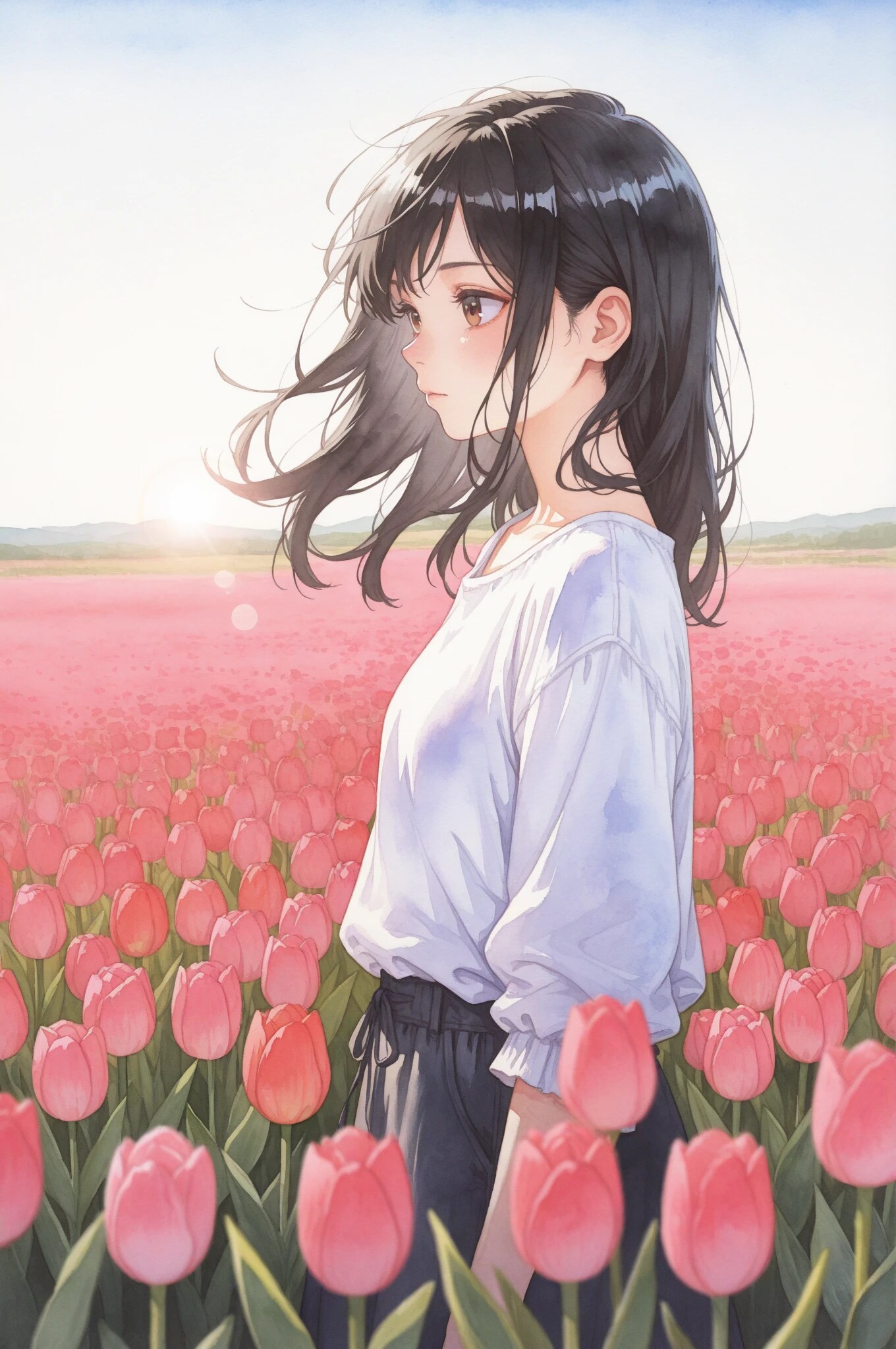 チューリップ畑