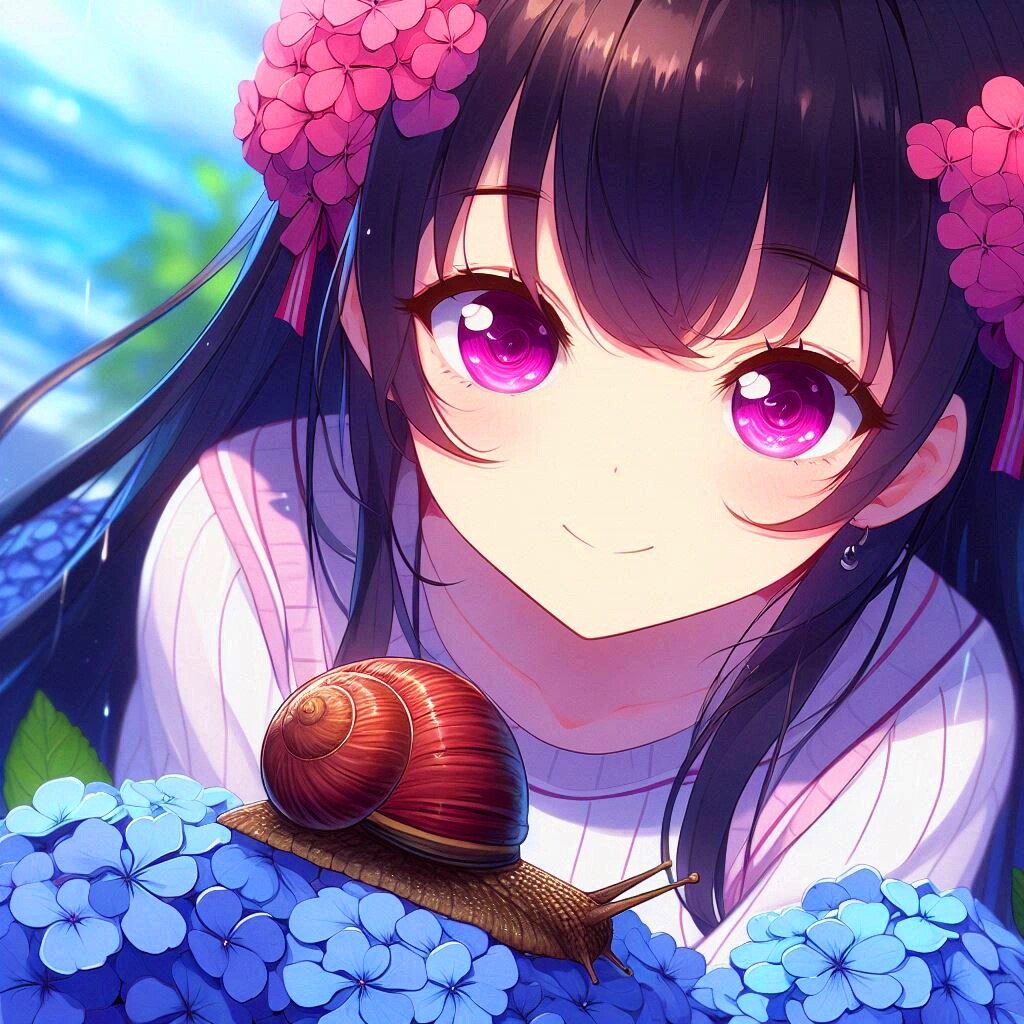 かたつむりと、うちの子＊(12枚)