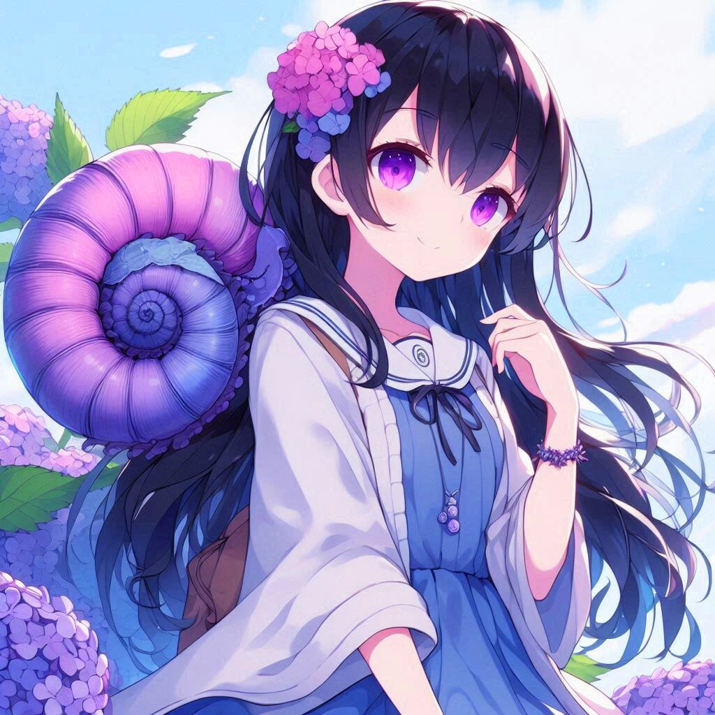 かたつむりと、うちの子＊(12枚)