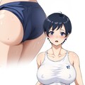 ショートヘア黒髪巨乳スポーツJK(５) 2枚目