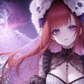 赤毛のゴシック少女-骸骨 2枚目