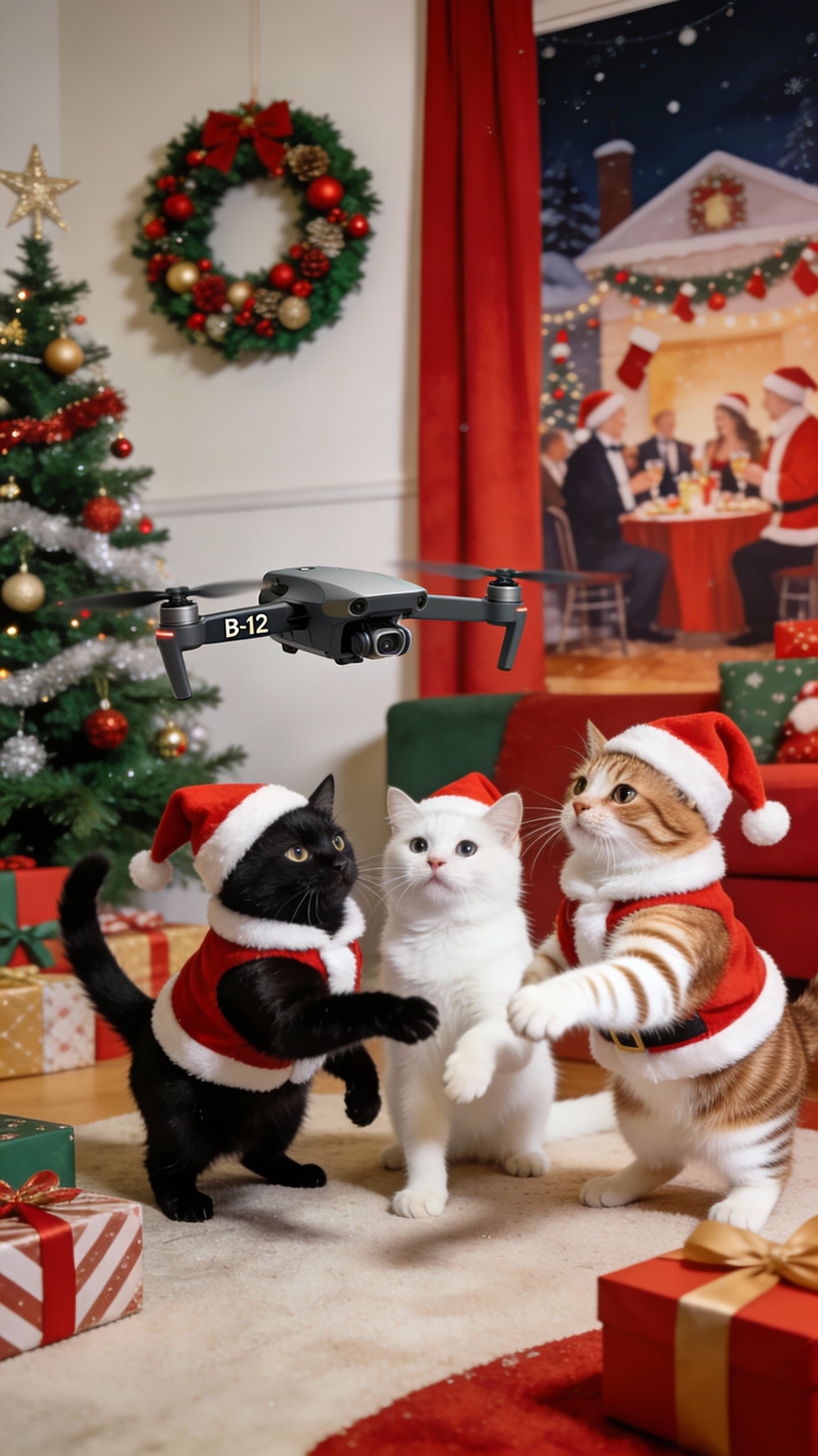 Stray《Stray Catのクリスマスイブ》 | の人気AIイラスト・グラビア