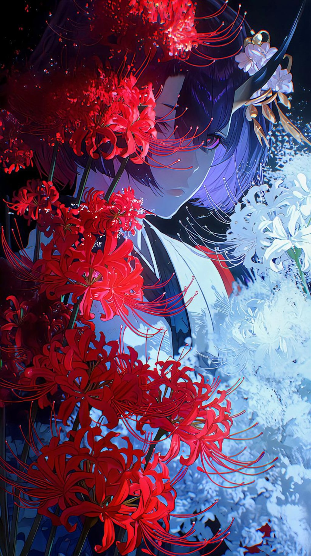 彼岸花と鬼女
