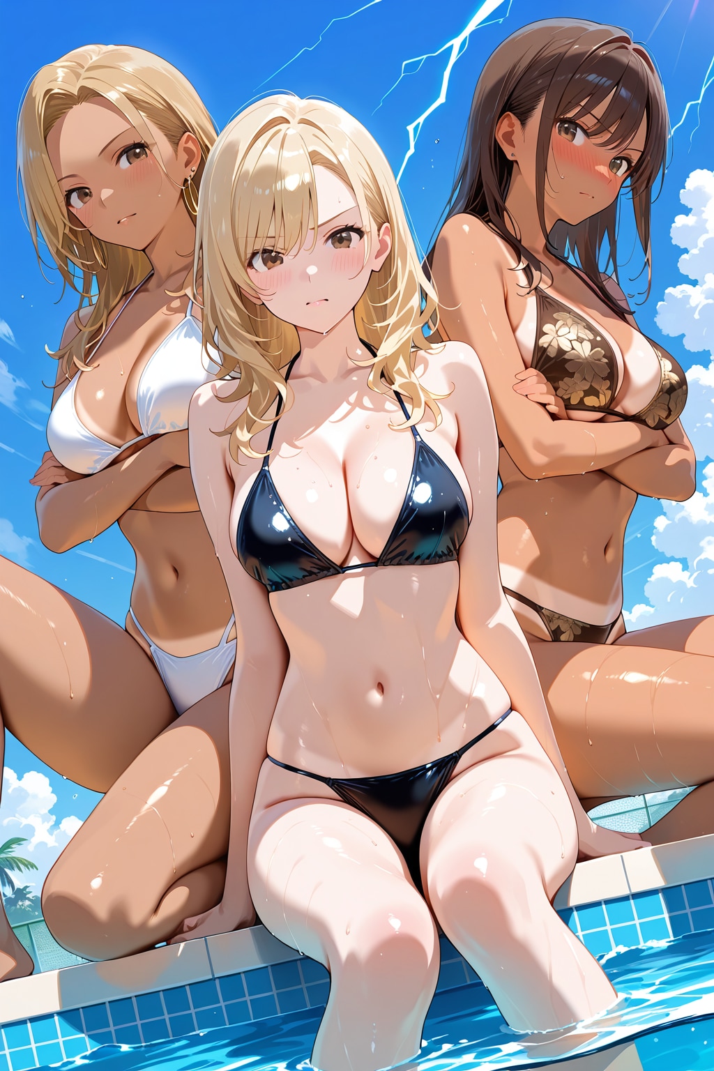 ご立腹なお姉さんたち♡　ココ、女性専用なんだけどっ！