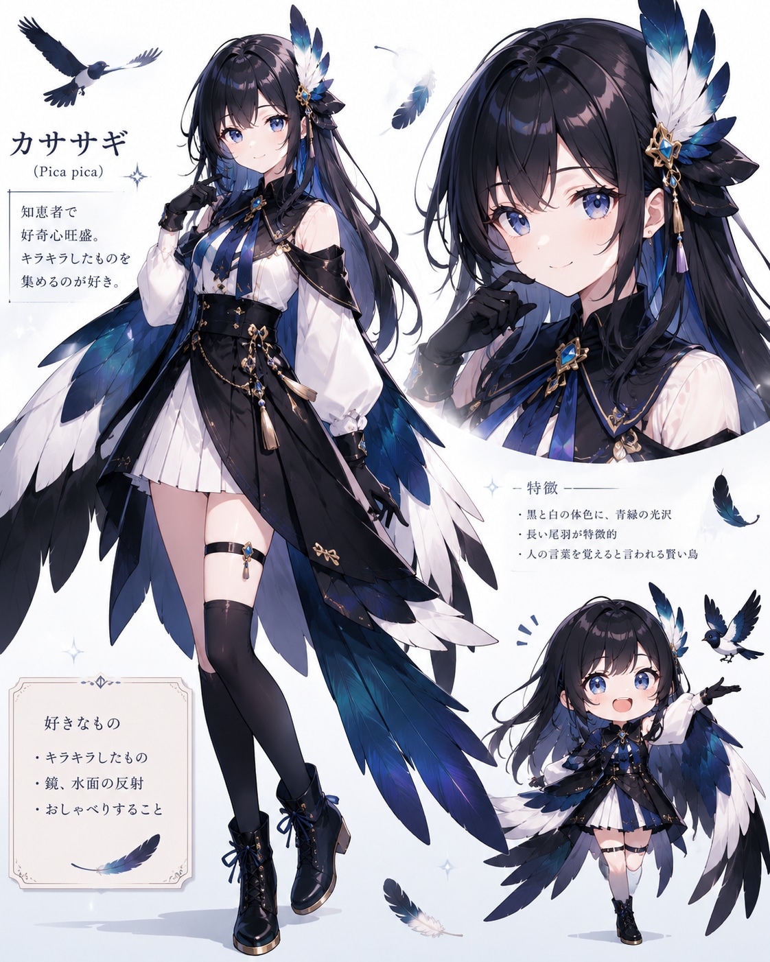 カササギちゃんです