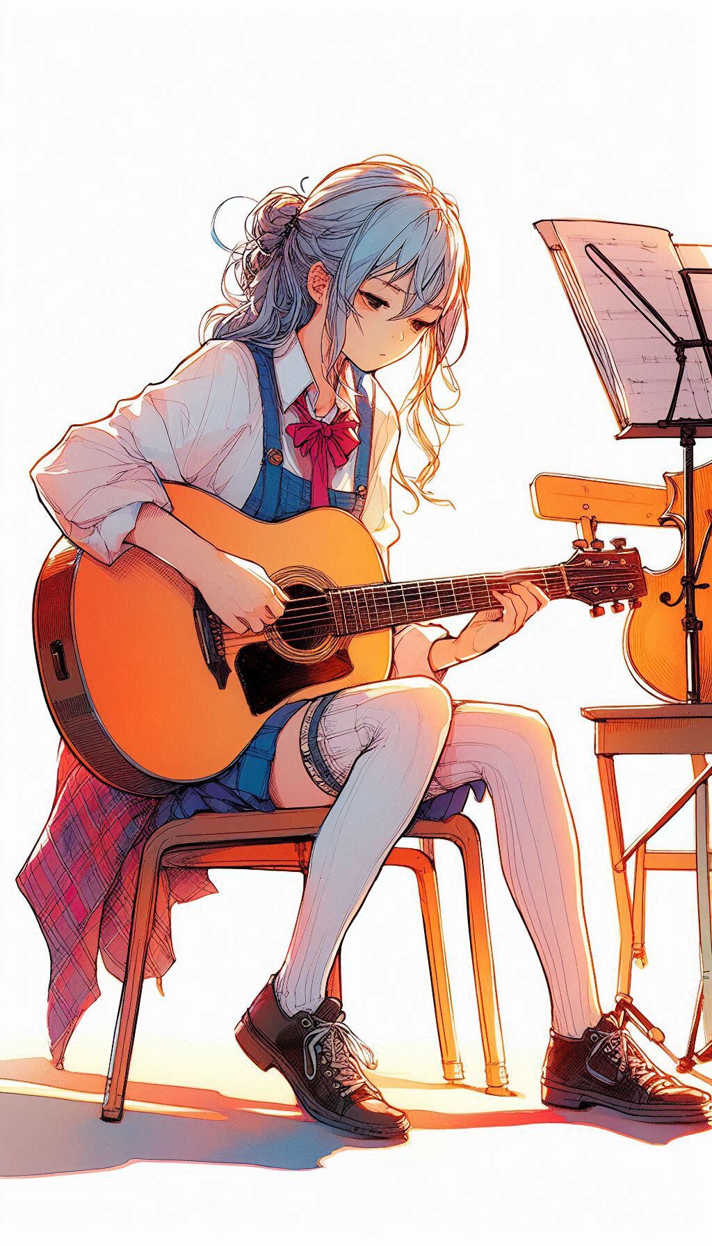 ギターを弾く少女19