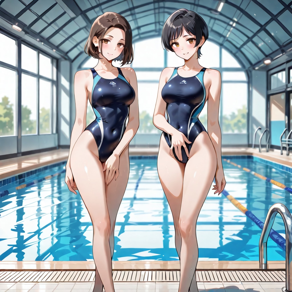 見返り競泳水着