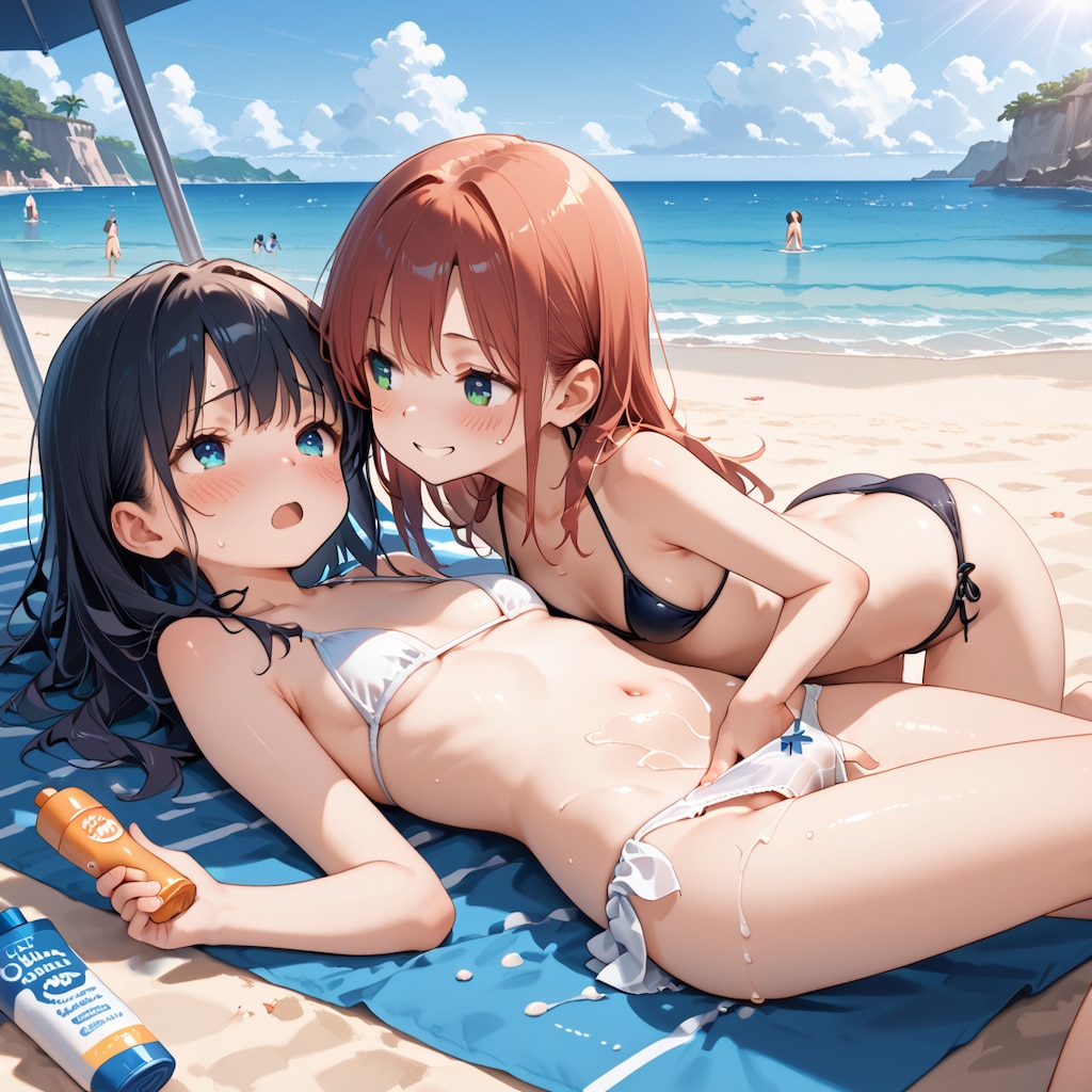 ココも入念に塗っとかないとね♡