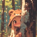 くま娘✖︎かくれんぼ🐾 3枚目