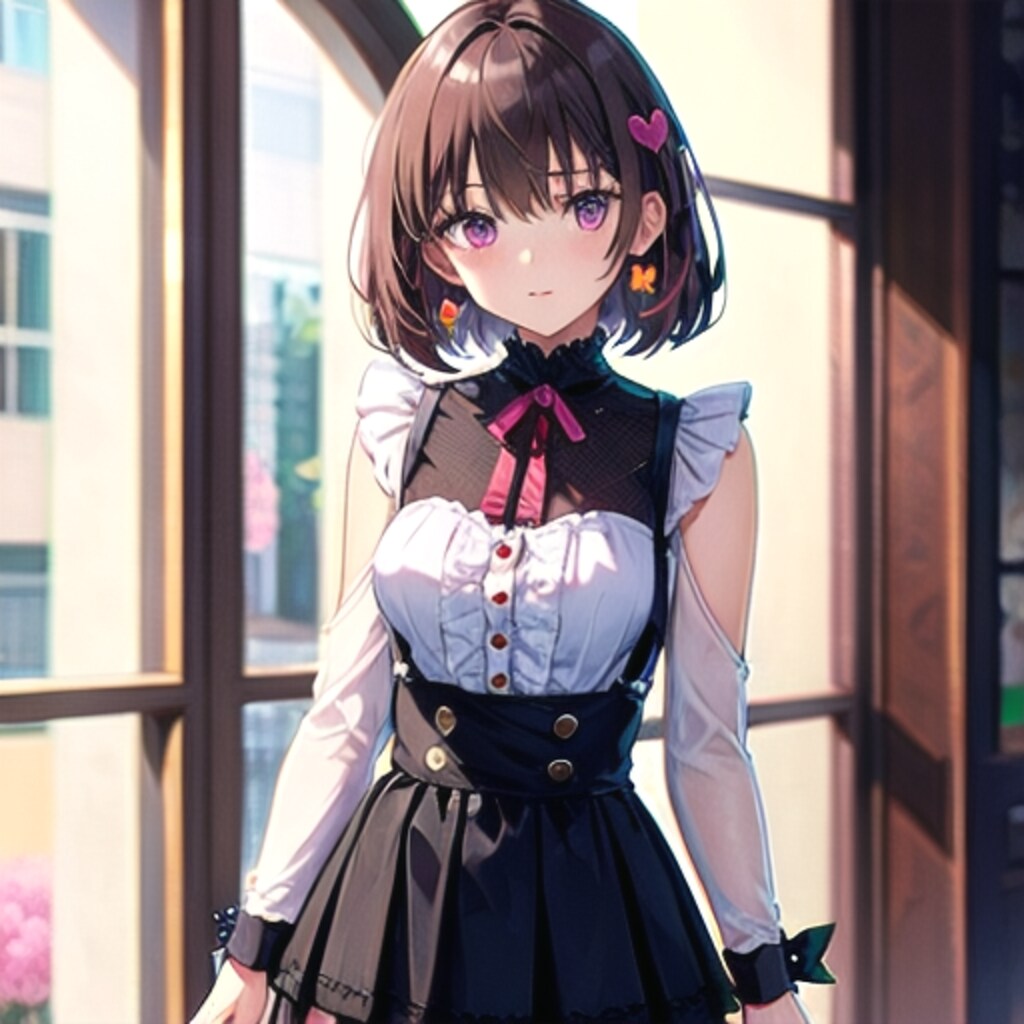 ハートの髪飾り