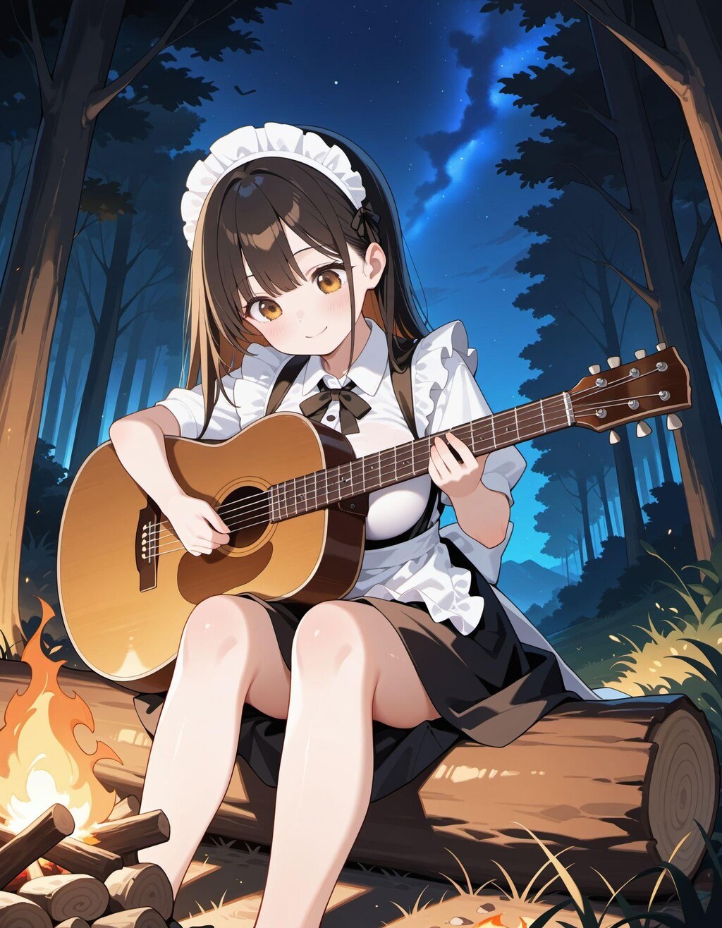 弾き語りメイドさん