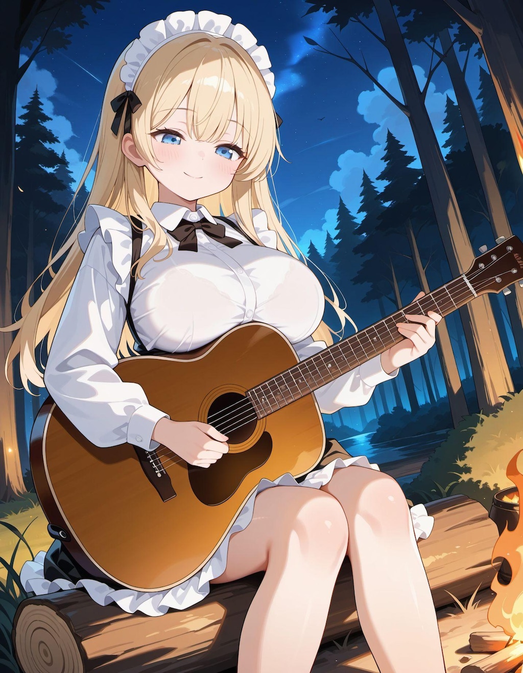 弾き語りメイドさん