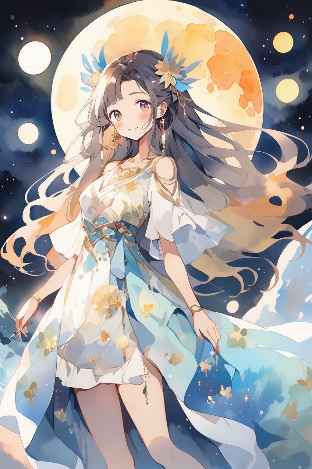 月の女神 | の人気AIイラスト・グラビア