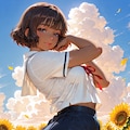 「ひまわり色の夏」 2枚目