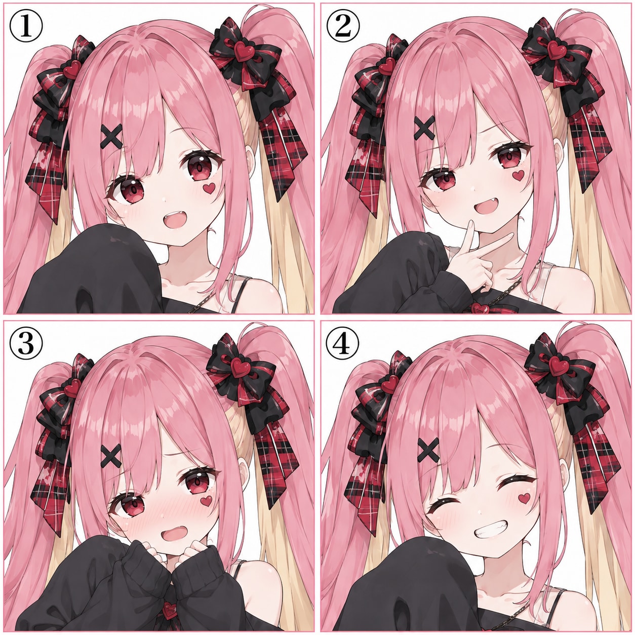 うちの子・美羽ちゃんの表情差分シート