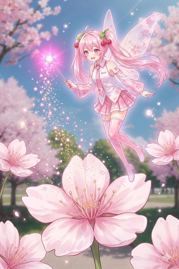 桜の妖精🍒桜ミクちゃん（Gemini）
