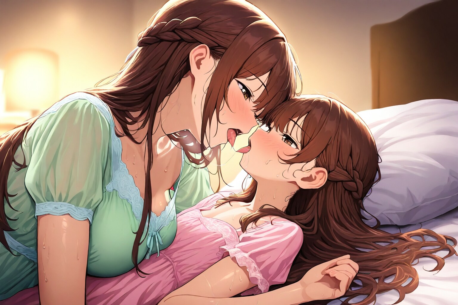 姉妹の愛情交感