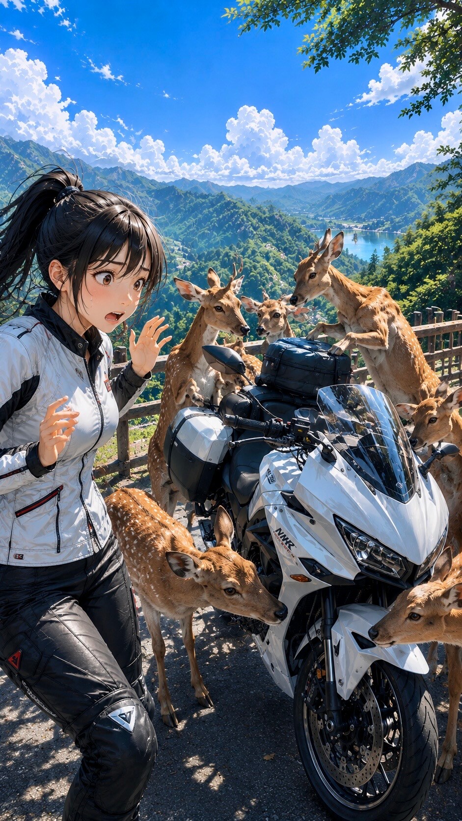 鹿の検品