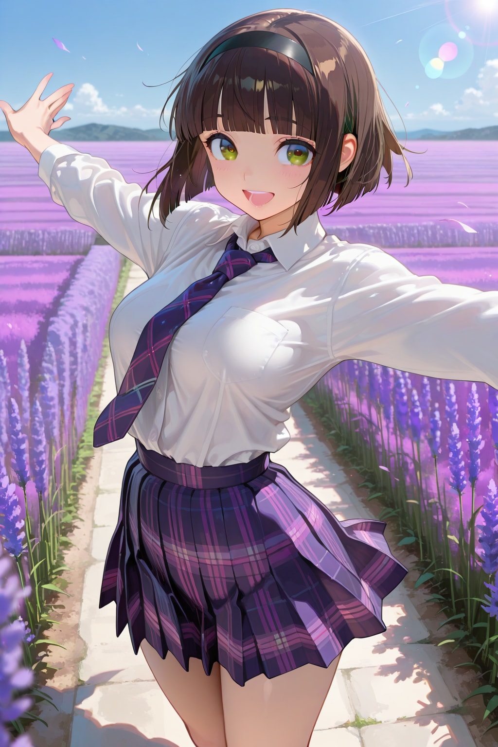 ラベンダー畑とアオちゃん✨