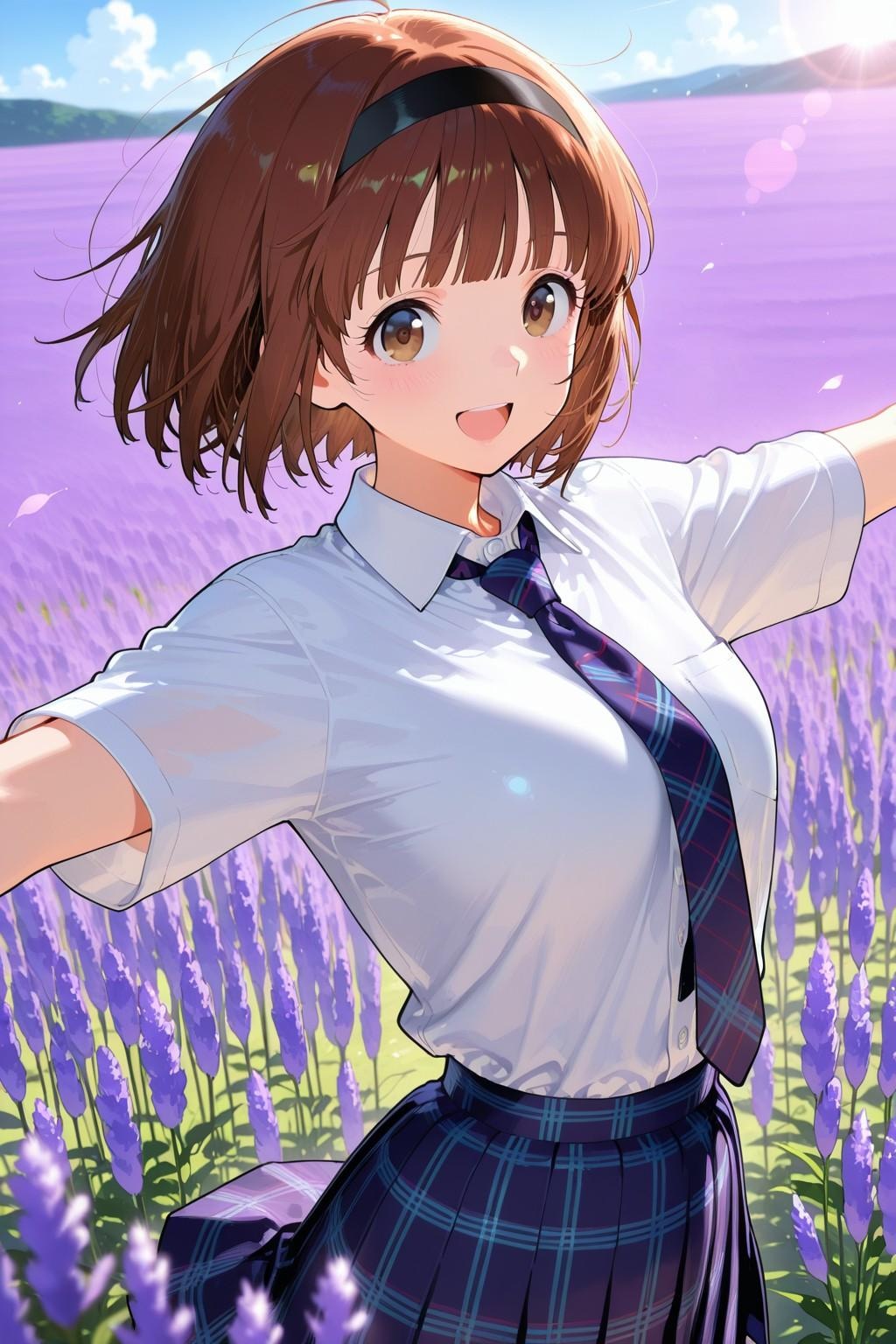 ラベンダー畑とアオちゃん✨