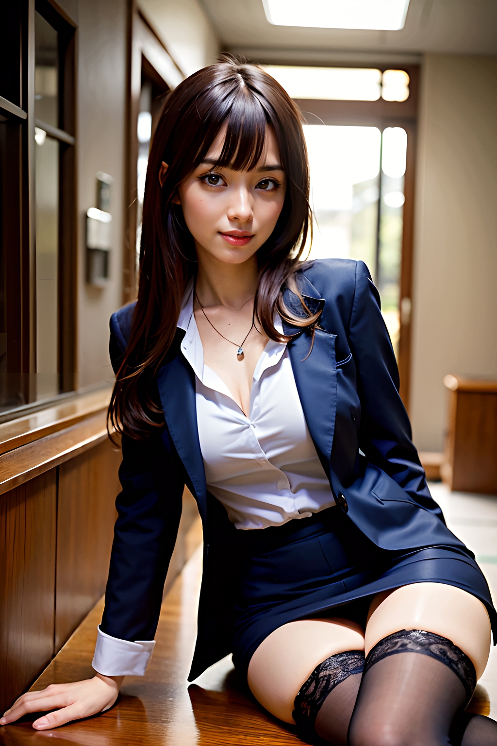 【12枚】黒パンストの新人女教師