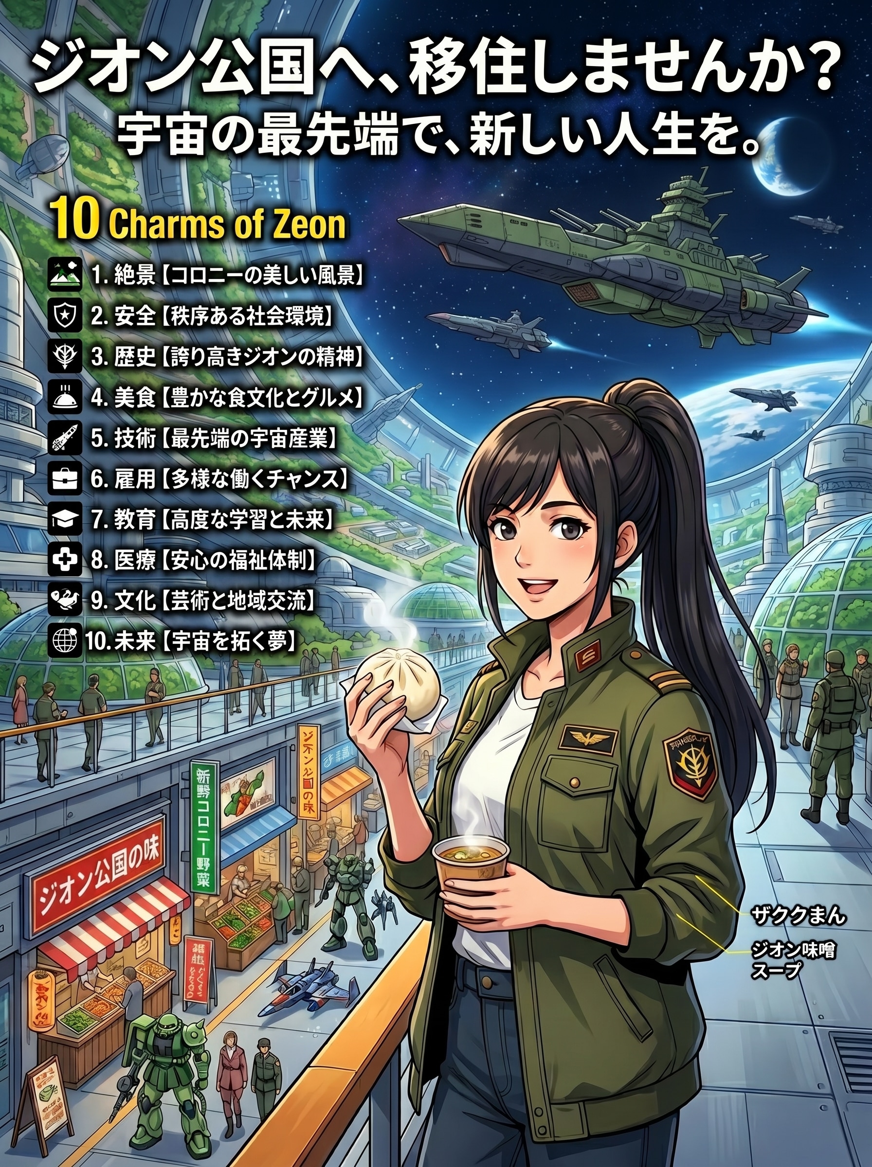 ジオン公国へ移住しませんか？ | の人気AIイラスト・グラビア