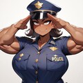 濃い目のメイクしてる肉体派女性警官たち 3枚目