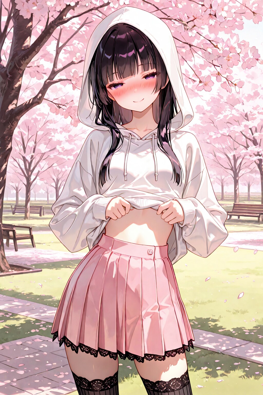 お花見『ほらほらぁ、みれよぉ……はらおろりぃ……（酔）』カイリ（妹ちゃん）