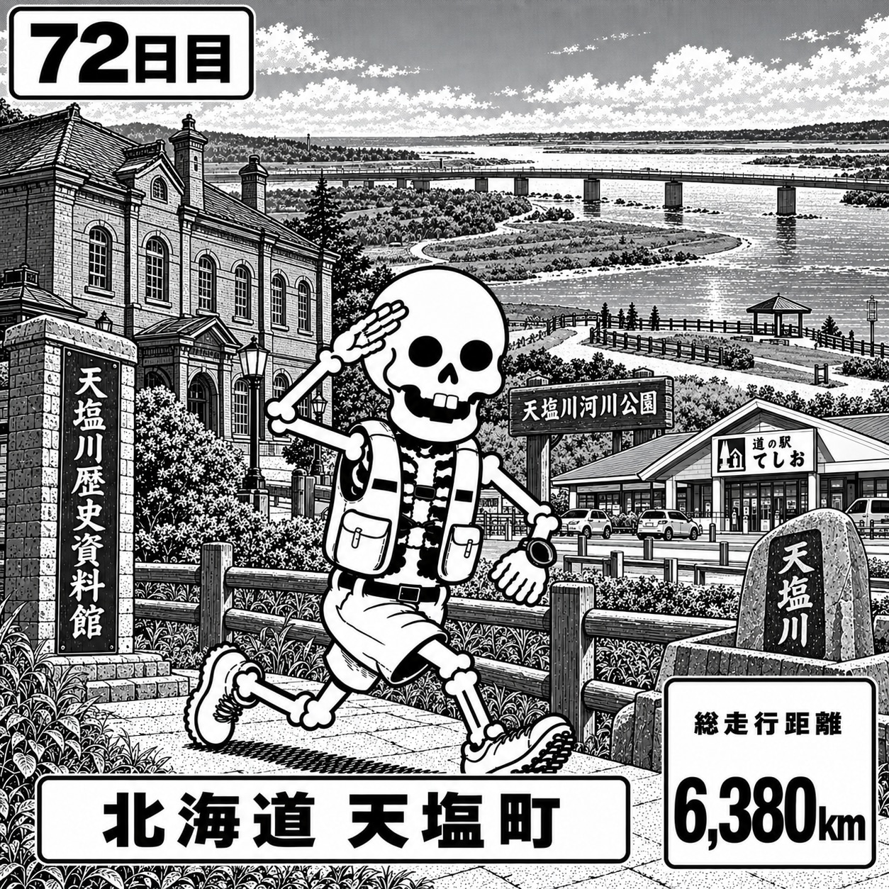 北海道天塩町に到着 | の人気AIイラスト・グラビア