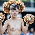 チアリーダー③💚 4枚目
