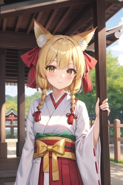 虎鼠神社のポンコツキツネ巫女 | の人気AIイラスト・グラビア
