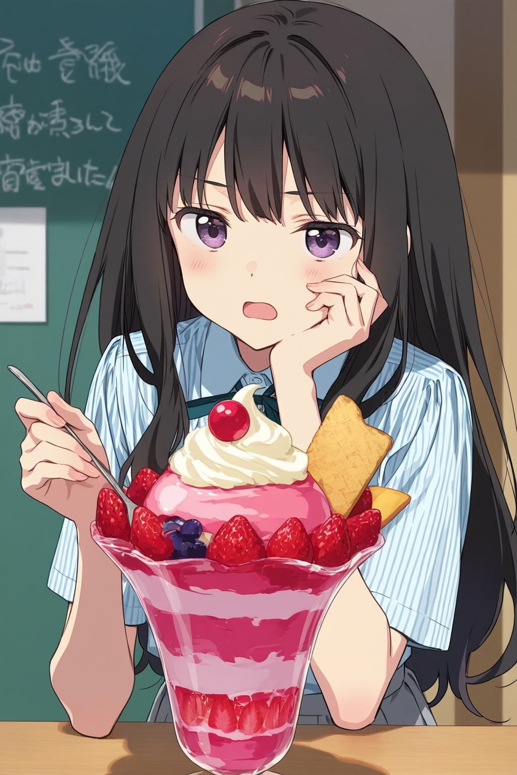 こんな普通のパフェじゃダメなんです　なんかもっと茶色くてインパクトのあるヤツじゃないと | の人気AIイラスト・グラビア