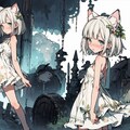 シンプルワンピな女の子 3枚目